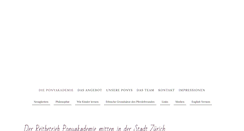 Desktop Screenshot of ponyakademie.ch